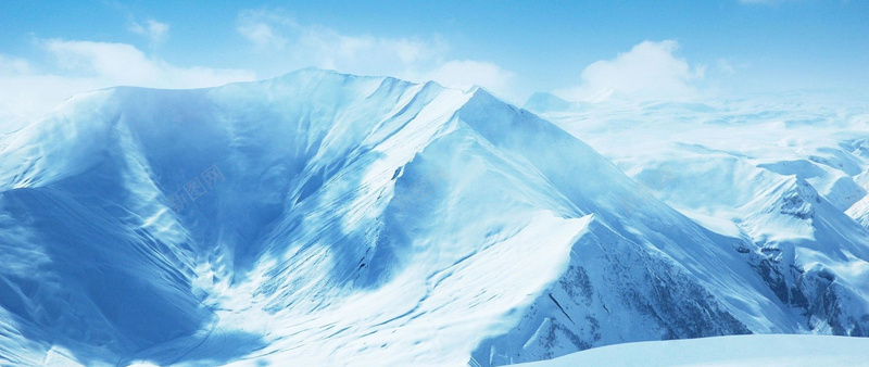 雪背景psd_新图网 https://ixintu.com 唯美 大气 摄影 海报banner 雪山 风景