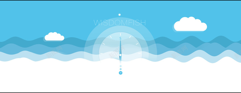 海洋psd设计背景_新图网 https://ixintu.com 指南针 文艺 梦幻 水纹 海报banner 海洋