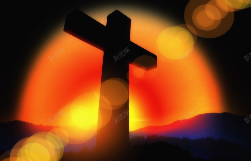 基督教十字架背景jpg设计背景_新图网 https://ixintu.com 信仰 光束 十字架 基督教 基督教十字架 日出 背景 黑夜