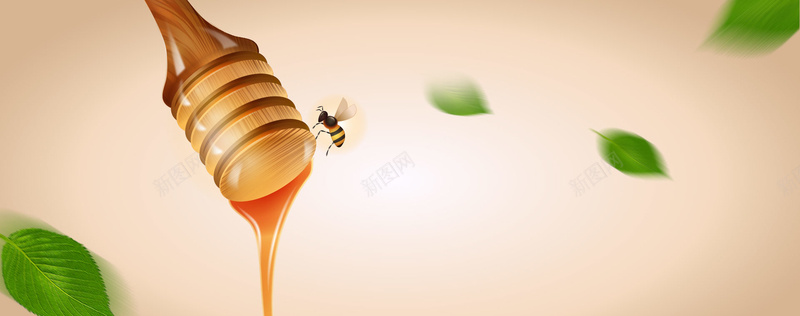 美食蜂蜜背景背景
