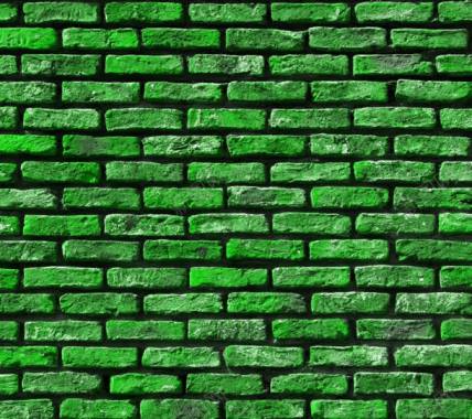 绿建筑纹绿色砖墙贴图背景