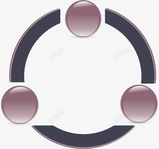 圆形分布图表图标png_新图网 https://ixintu.com 分布图表 圆形 循环图