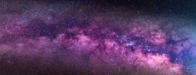 紫色银河简约大气摄影banner摄影图片
