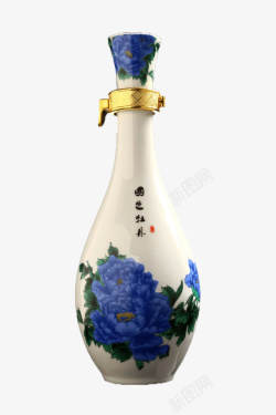 中国杜康酒蓝色经典素材