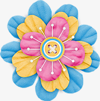 水彩花卉装饰png免抠素材_新图网 https://ixintu.com 纸花 色彩 花卉 花朵