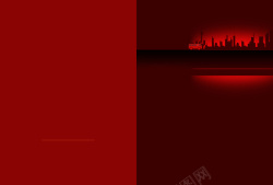 手册目录简约城市红色背景高清图片