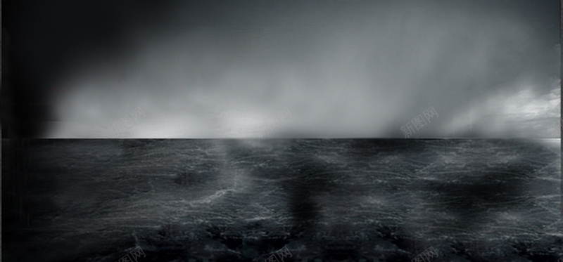 摄影背景图jpg_新图网 https://ixintu.com 大海 天空 摄影 海报banner 灰色 风景 黑暗海洋