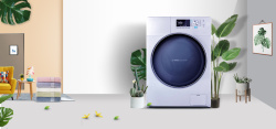 洗衣机特卖智能洗衣机促销背景高清图片
