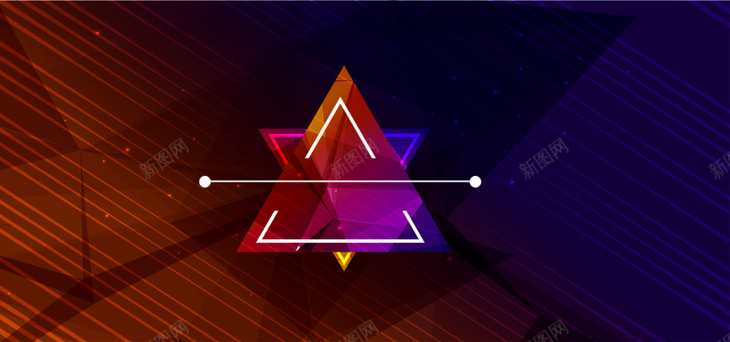 数码淘宝三角背景背景