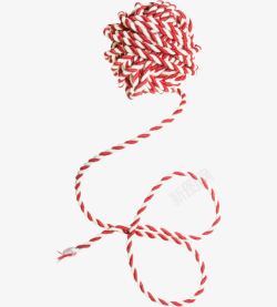 一团绳子条纹毛线高清图片