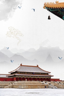 魅力中国城中国风古典建筑魅力中国城背景高清图片