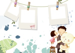 玩具宣传海报手绘父亲节插画宣传海报背景模板高清图片