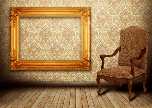 欧式风格室内椅子家居画册背景背景