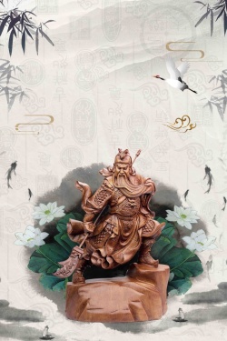 工艺美术创意中国风木雕传统珍品高清图片