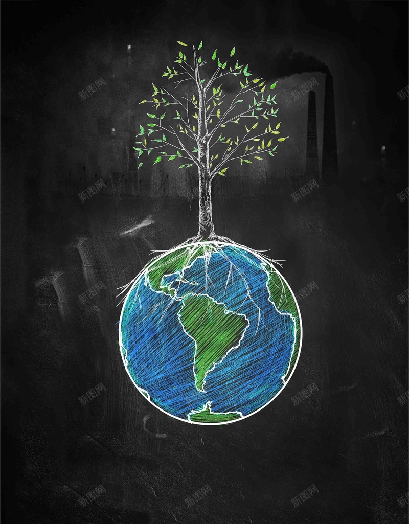 黑色创意粉笔画世界清洁地球日公益宣传psd设计背景_新图网 https://ixintu.com 世界清洁地球日 保护地球 创意 国际清洁地球日 地球垃圾 地球污染 整治污染 污染 清 粉笔画 黑色