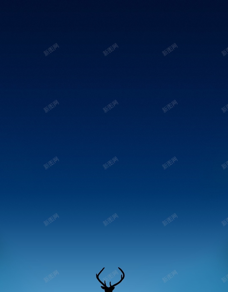 麋鹿手机H5背景jpg_新图网 https://ixintu.com H5 h5 天空 小鹿 摄影 渐变 蓝色 陆地 风景