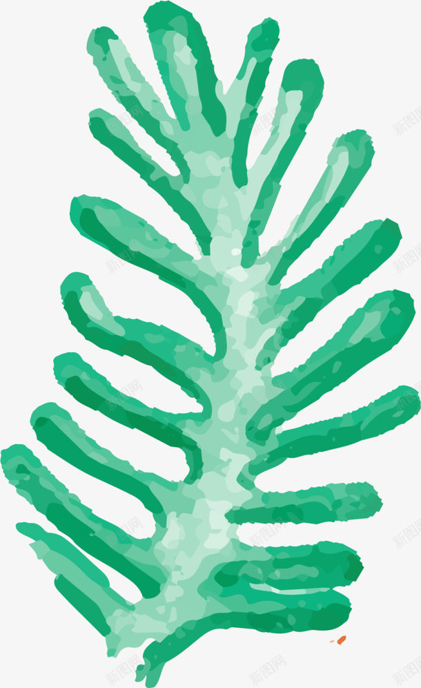世界海洋日手绘珊瑚png免抠素材_新图网 https://ixintu.com 世界海洋日 手绘珊瑚 水彩 海洋植物 绘画 绿色珊瑚
