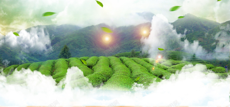 大山绿色背景psd_新图网 https://ixintu.com 大气 摄影 海报banner 清晰 绿色 风景