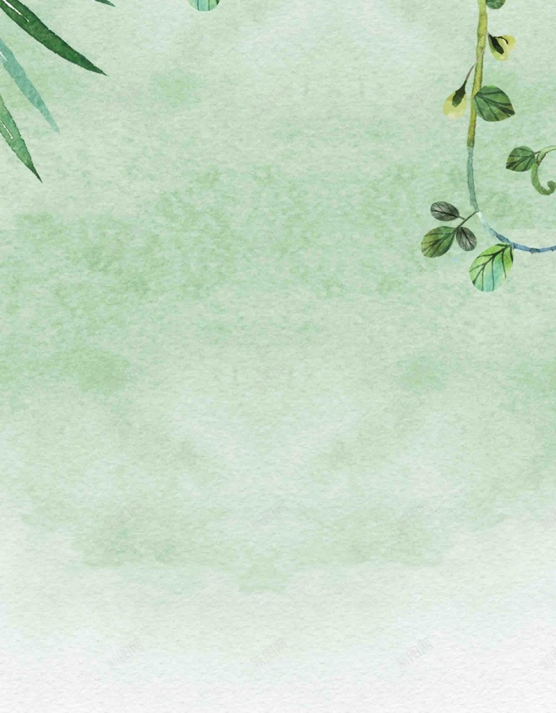 绿色植物展板海报背景模板psd设计背景_新图网 https://ixintu.com psd 创意 展板 手绘 植物 水彩 海报 渐变 简约 绿色
