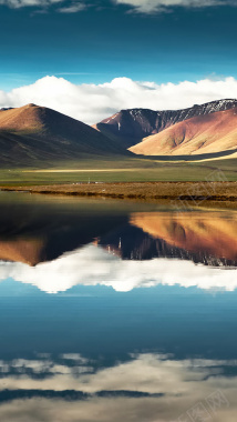西藏风景H5背景摄影图片