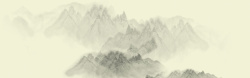 水墨高山流水中国风水墨山峰背景高清图片