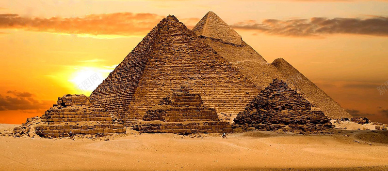 埃及金字塔背景摄影图片