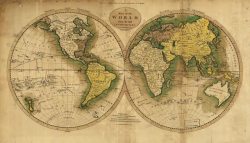 外国怀旧地图世界航海地图高清图片
