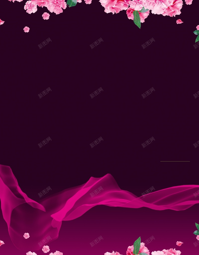 母亲节花卉温馨海报背景psd设计背景_新图网 https://ixintu.com 母亲节 海报 清新 渐变 紫色 红色 纹理 背景 花卉