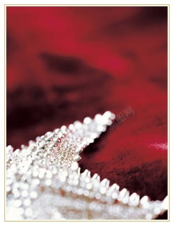 红色虚幻红色质感虚幻珍珠饰品类背景高清图片
