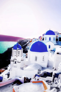 欧洲广告希腊旅游广告海报背景高清图片