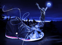 篮球鞋广告创意运动品牌杂志广告高清图片