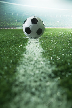 足球赛开赛预热绿色静谧足球赛开场海报背景高清图片