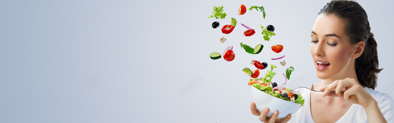 沙拉背景Bannerpsd设计背景_新图网 https://ixintu.com 健康 健康饮食 开心 新鲜营养 早餐 水果 沙拉 沙拉背景 蔬菜 高兴