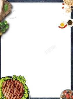 美味餐坊菜谱创意西餐厅宣传单高清图片