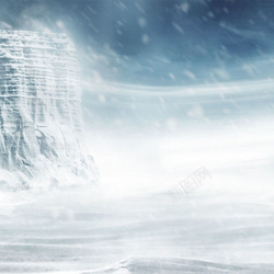 冰箱摄影冰雪风景背景图高清图片