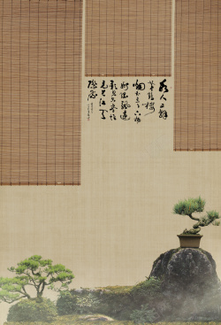 古典竹帘古典底纹背景高清图片