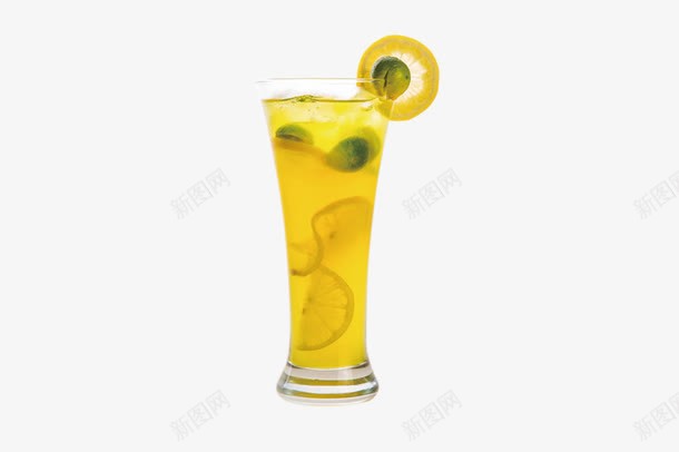 透明杯子水杯柠檬汽水png免抠素材_新图网 https://ixintu.com 柠檬水 水杯 透明 透明水瓶 黄色