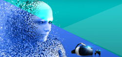 科技研讨会展板未来已来VR科技海报展板高清图片