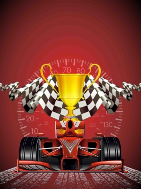 F1赛车之速度之战宣传海报背景模板背景