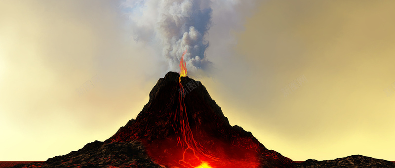 火山背景jpg_新图网 https://ixintu.com banner 博客 广告 摄影 海报banner 淘宝 火山 爆发 爆炸 红色 风景