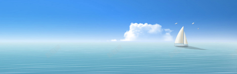 白云海洋背景jpg_新图网 https://ixintu.com 摄影 海报banner 海洋 白云 背景 风景