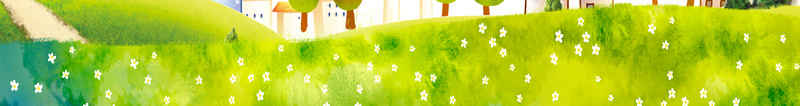 儿童欢乐卡通背景psd设计背景_新图网 https://ixintu.com 儿童 卡通 学校 小房子 小树 树叶 欢快 热气球 白云 粉色 绿草坪