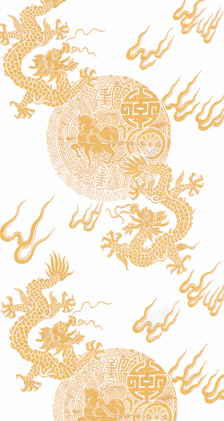 龙云纹中国风刺绣传统元素背景高清图片