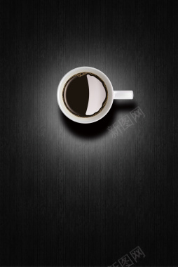 咖啡质感褐色海报背景背景