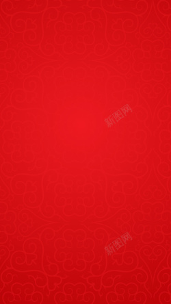 h5素材小火箭红色背景上的图案线条H5背景高清图片