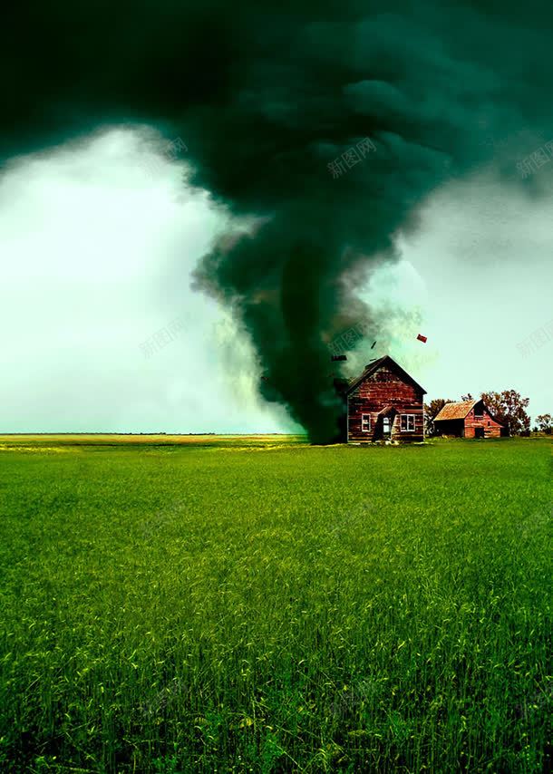 刮坏房屋的龙卷风jpg设计背景_新图网 https://ixintu.com 图片 房屋 龙卷风