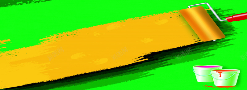 绿色创意刷漆背景图psd设计背景_新图网 https://ixintu.com 刷漆 北京图 海报banner 素材 纹理 绿色 质感