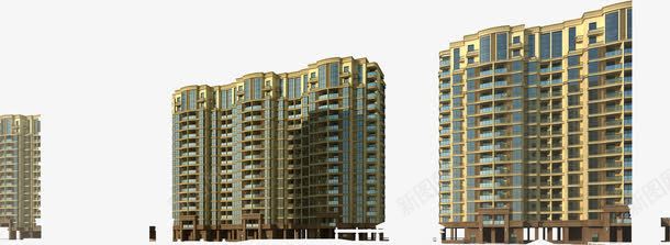 高档小区住宅png免抠素材_新图网 https://ixintu.com 住宅 小区 设计 高档