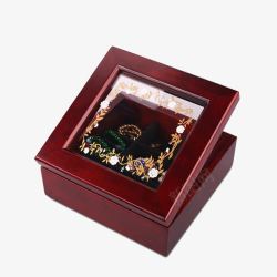 欧式公主木质珠宝盒高档首饰盒高清图片