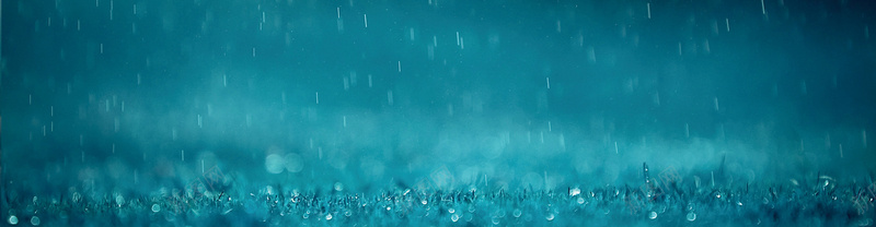 雨天草地背景jpg_新图网 https://ixintu.com 摄影 海报banner 蓝色渐变 雨天草地 风景